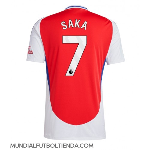 Camiseta Arsenal Bukayo Saka #7 Primera Equipación Replica 2024-25 mangas cortas